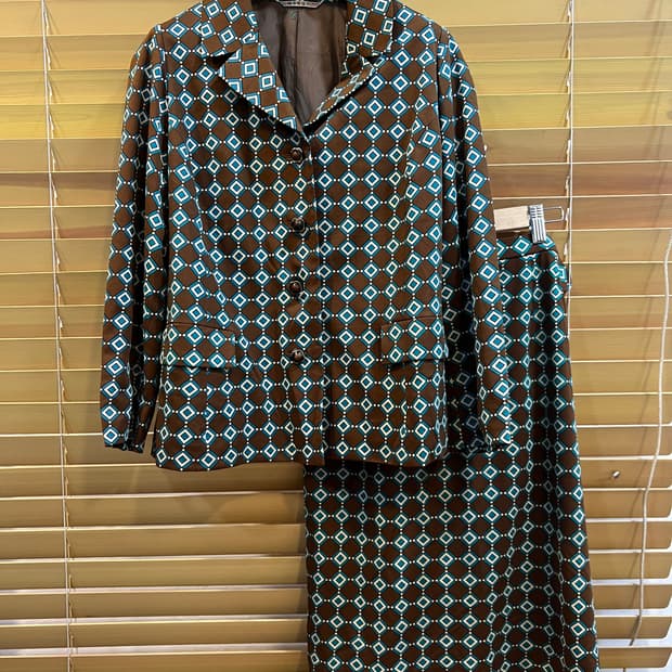 일본수입 여성 핸드메이드 정장셋업 투피스셋업 자켓치마셋트