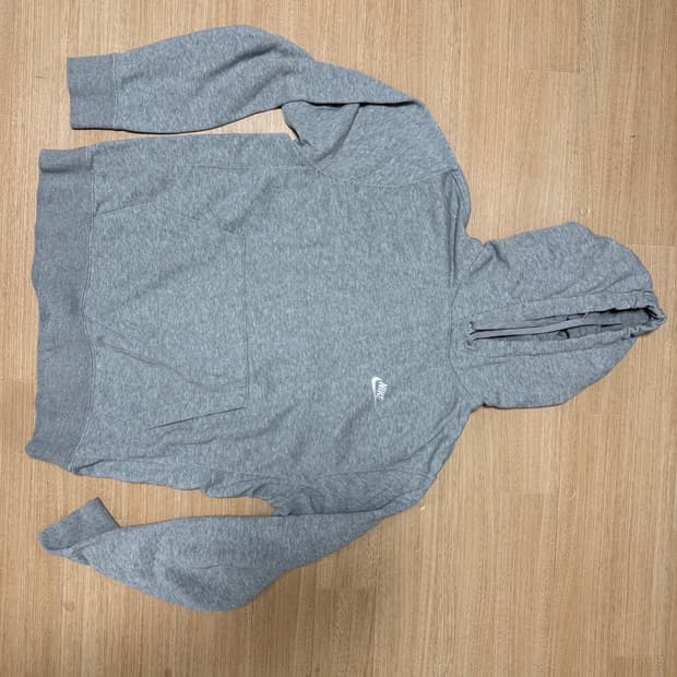 홍대매장구매 : 나이키 회색 후드티 L