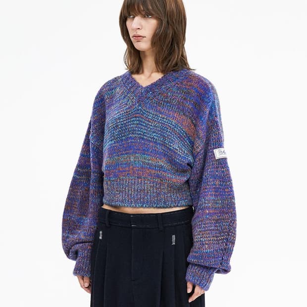 아더에러 22fw 트리폴 크롭니트 