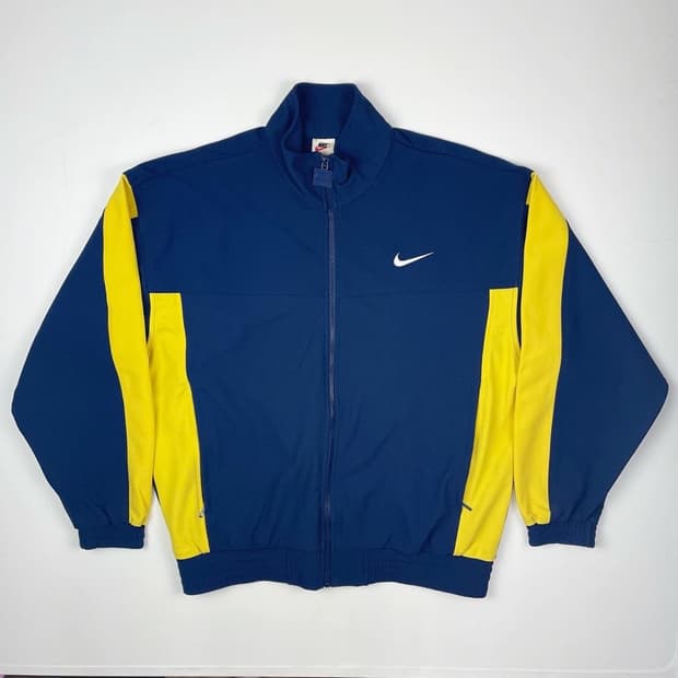 나이키 네이비 + 옐로 배색 져지