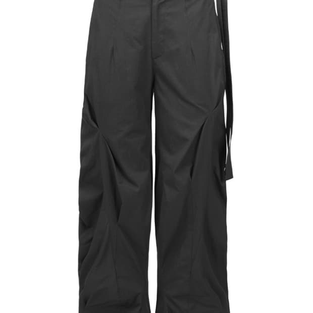 나체 Distorted Draping 팬츠 차콜 1