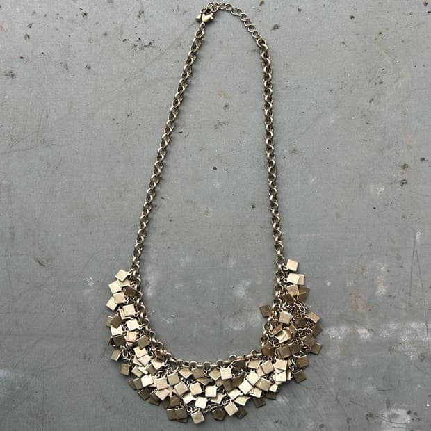 빈티지 타일스팽글 목걸이