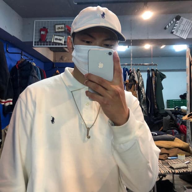 폴로 화이트 볼캡