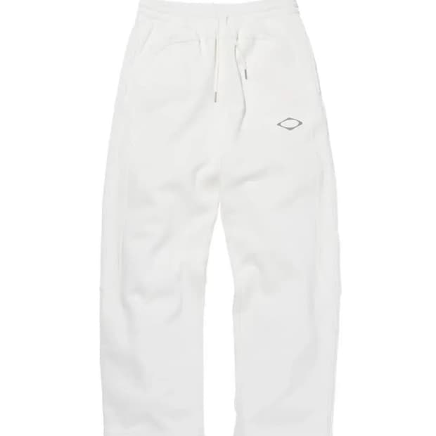 미스치프 롬버스 와플 스웻 팬츠 화이트