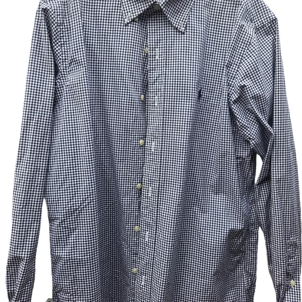 폴로 랄프로렌 클래식 핏 깅엄 체크 셔츠 (M)