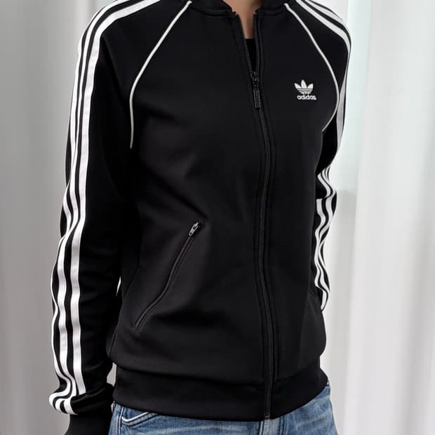 [XS]아디다스 트레포일 SST 블랙 트랙탑 져지