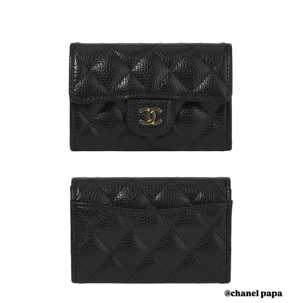 [완전 미개봉] 샤넬 클래식 카드 홀더 (금장)