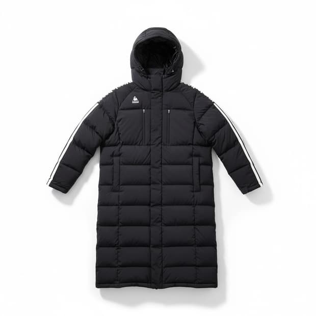 르꼬끄 moDULATE 구스 롱패딩 블랙