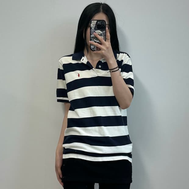 폴로랄프로렌 단가라 럭비 반팔 피케 카라 티셔츠