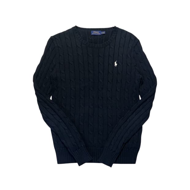 폴로 블랙 니트