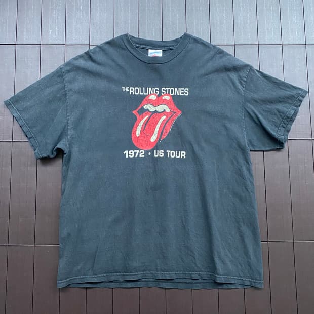 (XL) 00s 롤링스톤즈 1972 투어 밴드티 티셔츠