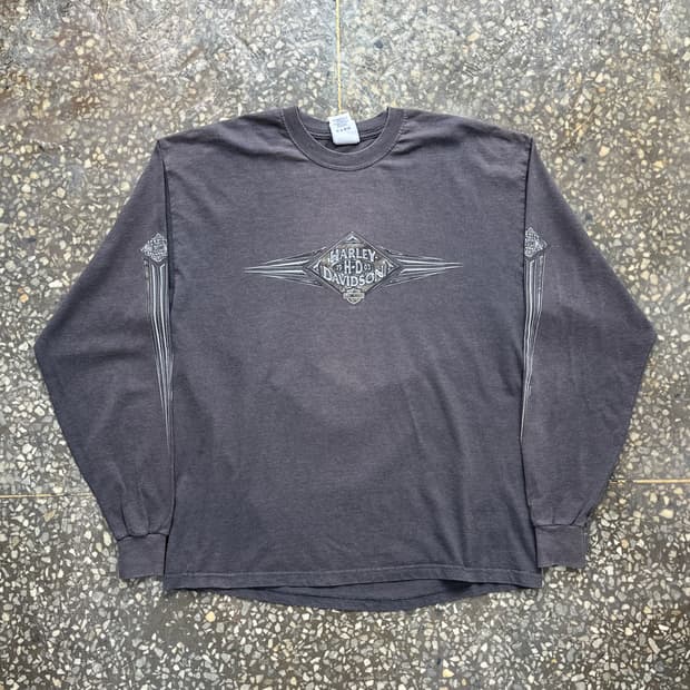 00s USA 할리데이비슨 페이디드 롱슬리브 티셔츠 XL