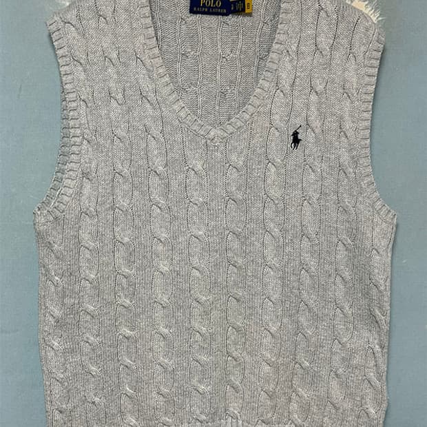 POLO 폴로 남자 꽈배기 니트조끼 기본 캐주얼 M 95 