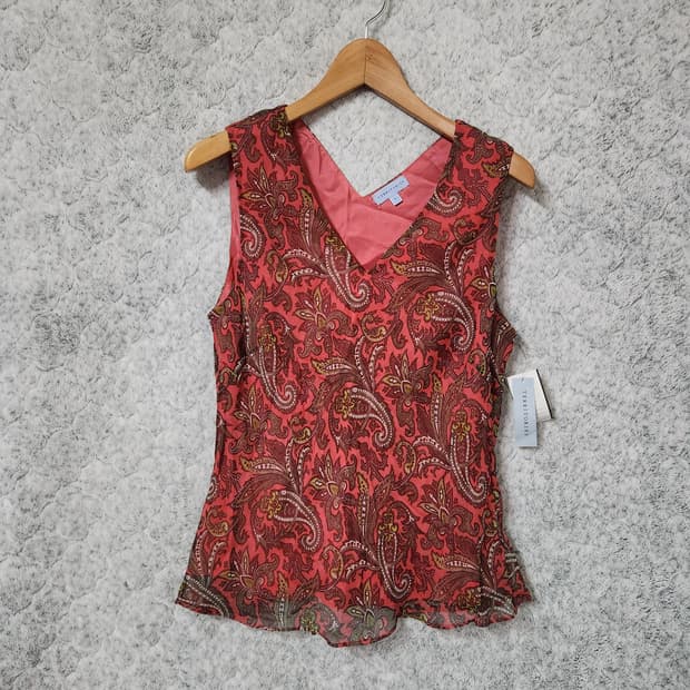 214A [L] 새제품 Territories  민소매 블라우스