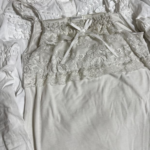 리본 프릴 나시 shop502 아케호무 빈티지