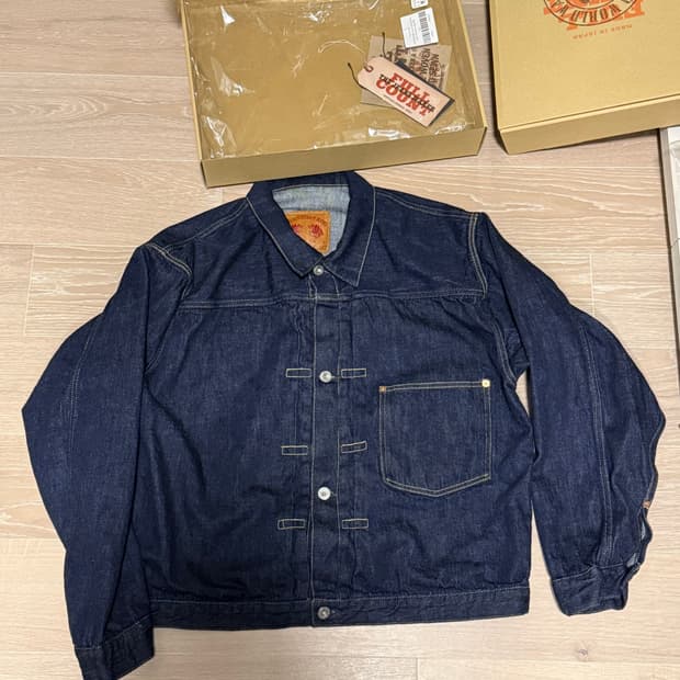 [새상품] 풀카운트 대전판 데님 자켓 42