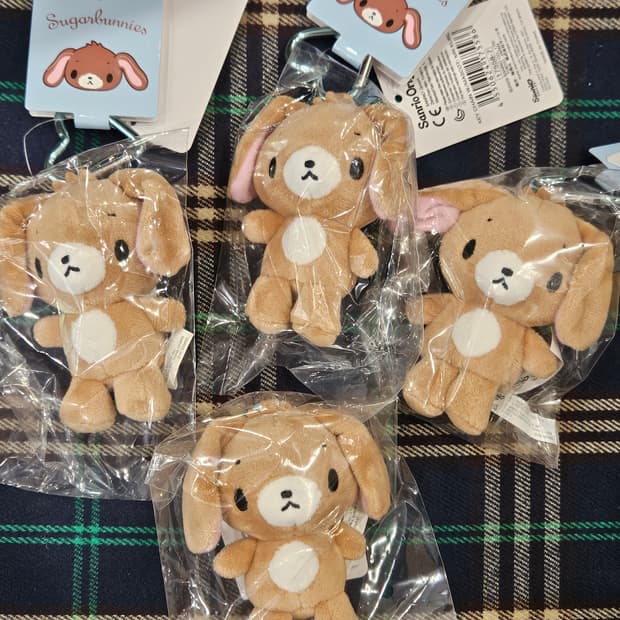 (정품)산리오 슈가바니즈 토끼 인형 키링 슈가버니즈 쿠로우사