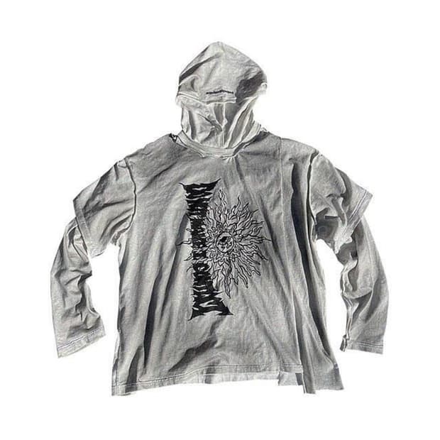 에이옵 AOP 레이어드 롱슬리브 hoodie