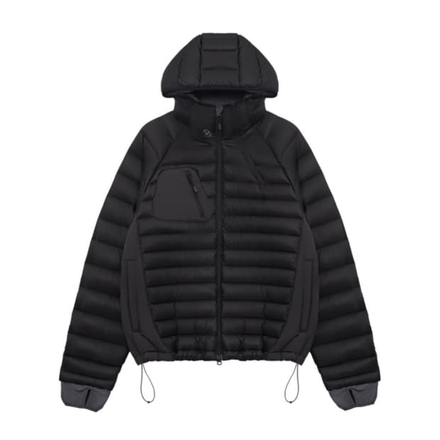 산산기어 패널드 푸퍼 자켓 블랙 24fw 3사이즈