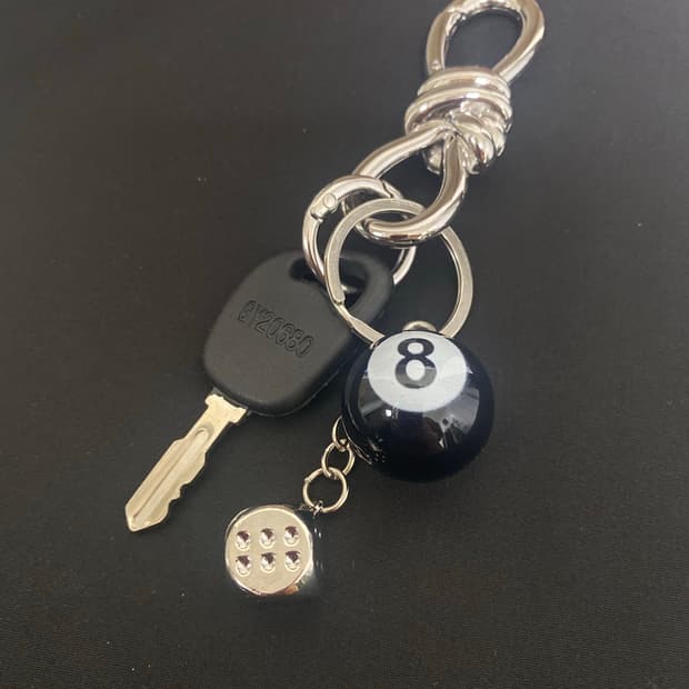 트위스트 매듭 카라비너 키링