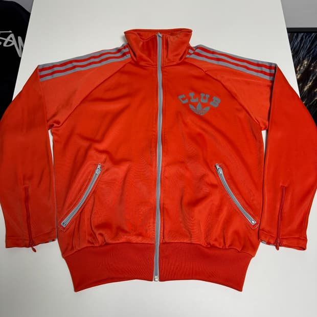 00s 아디다스 아디클럽 파이어버드 빅 프린팅 져지 집업