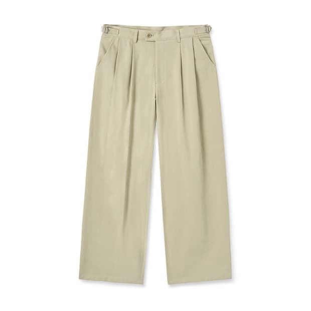 노운 와이드 치노 팬츠 베이지 0