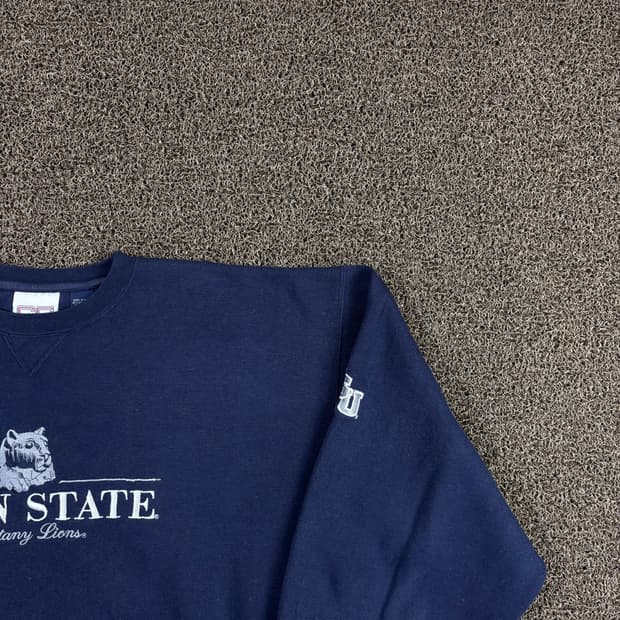 빈티지 Penn state 자수 스웻 셔츠