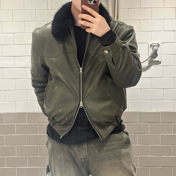 리얼 라쿤퍼 블루종 / os사이즈