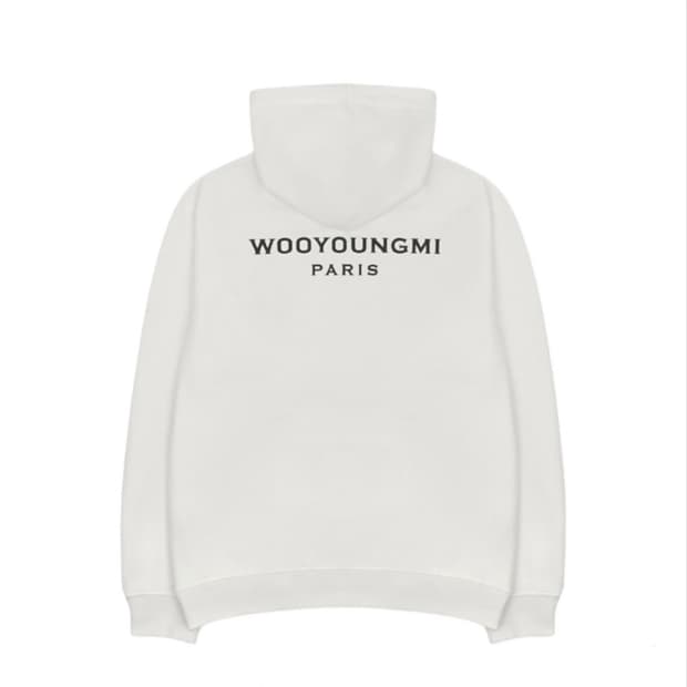 우영미 백로고 후드 티셔츠 화이트 46