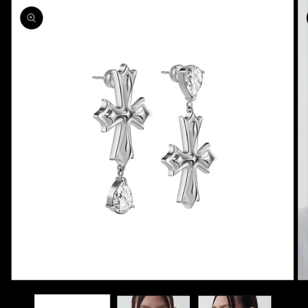 blackheadstudio cross earring