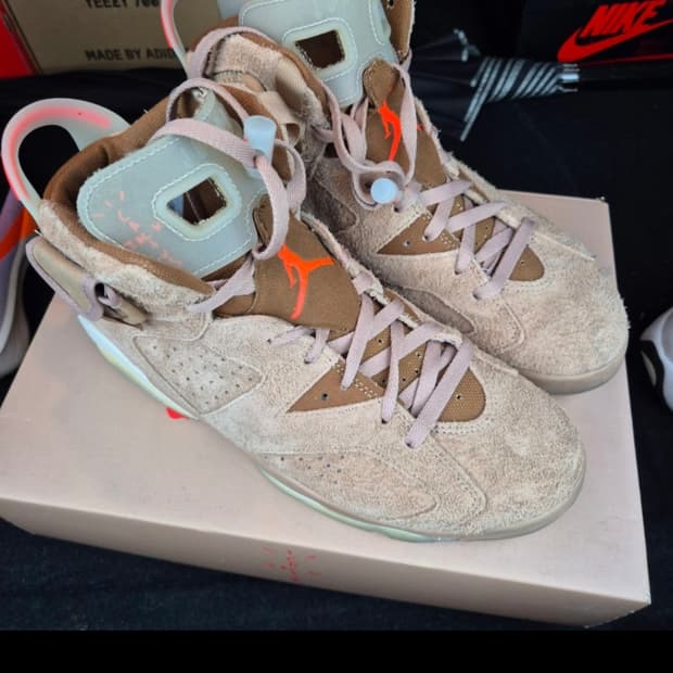 조던 6 x 트래비스 스캇 레트로 SP 브리티쉬 카키 290