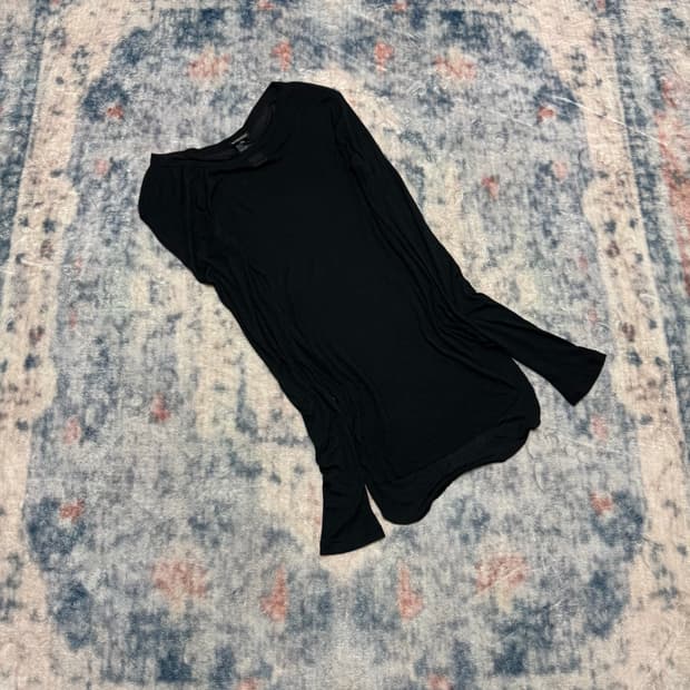 Ann demeulemeester rayon ribbed cut sew