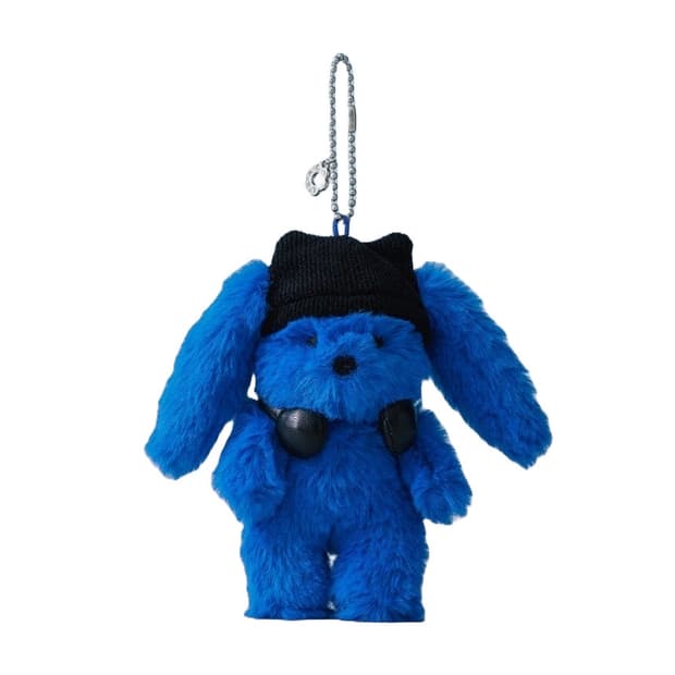 뉴진스 꼴레 퍼리 버니 플러시 키링 타이드 블루