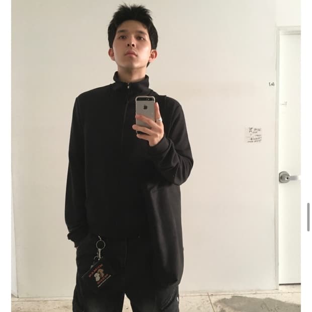 reon crop sweat zipup