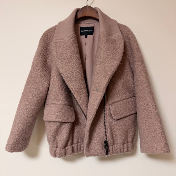 엠포리오 아르마니 모직 봄버 자켓 38