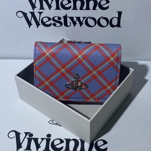 비비안웨스트우드 아카이브 은장 orb 패턴 하프월렛 반지갑(풀구성)