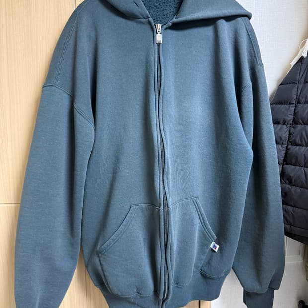 [XL] 빈티지 러셀 후드집업 다크 그린 usa