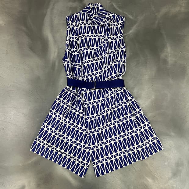  이세이미야케 패턴 슬리브리스 원피스 y15901