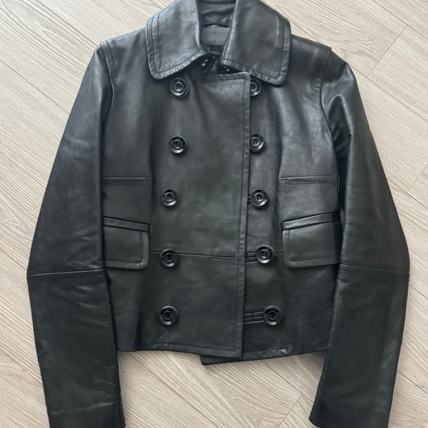 디스퀘어드2 더블브레스트 레더 자켓