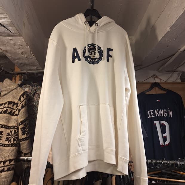 아베크롬비 화이트 후드집업 상태 최상 