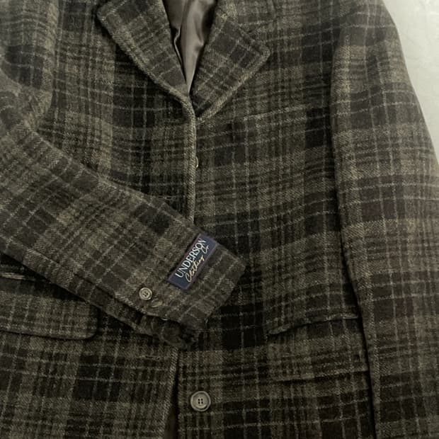 언더슨 체크 울자켓