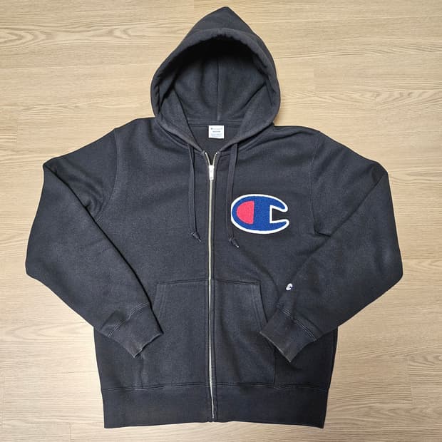 챔피온(Champion) 재팬 후드집업 블랙
