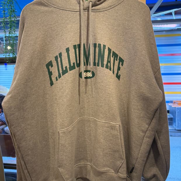 필루미네이트 그레이 후드티