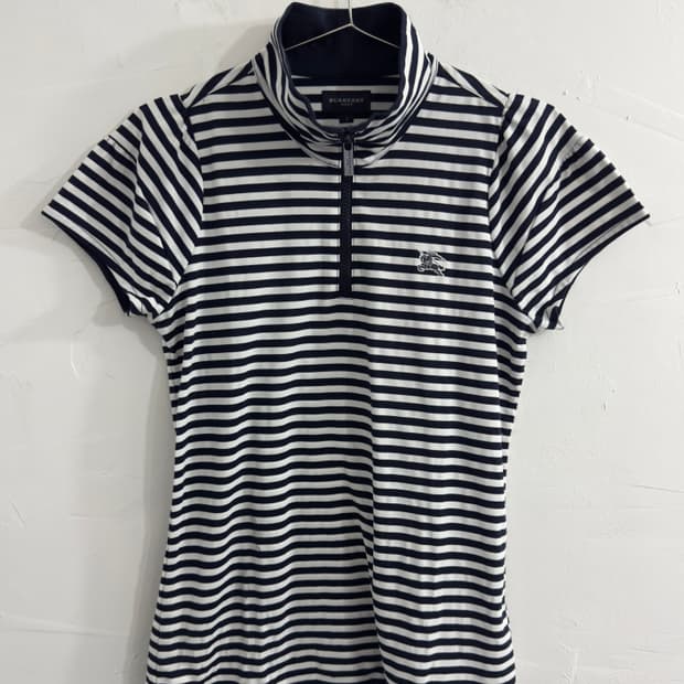 burberry golf stripe top