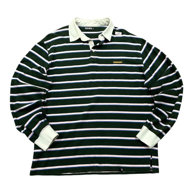 ✨ (바배) 카멜워크 스트라이프 카라 롱슬리브