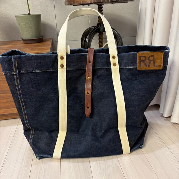 RRL 더블알엘 데님 토트백