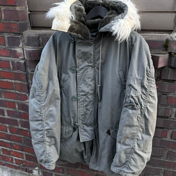 80s Military 밀리터리 오리지널 미군 N-3B 파카