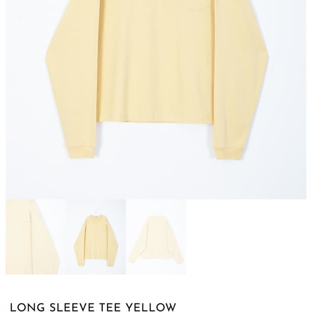 마티스더큐레이터 롱슬리브 옐로우