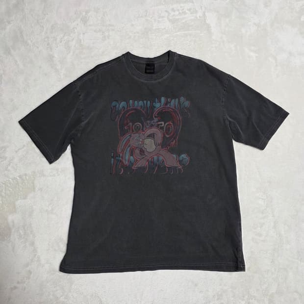 (L)여성 꼼빠뇨 피그먼트 반팔 티셔츠 