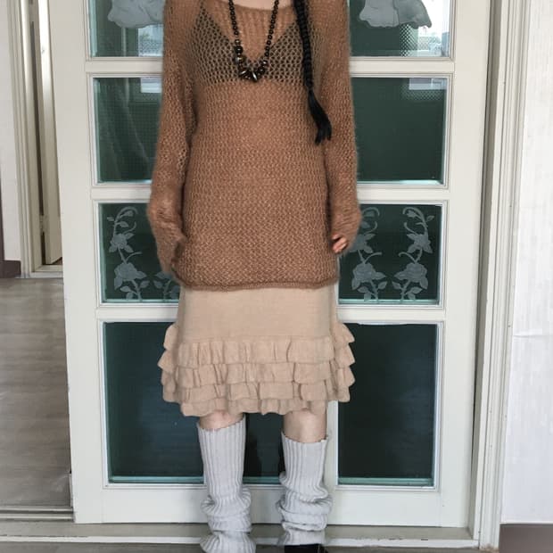Woolen net knit